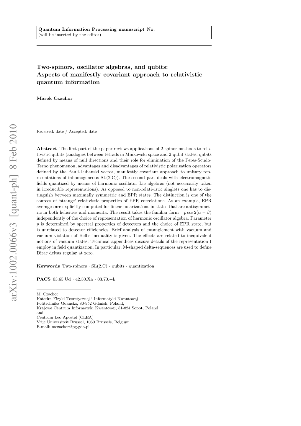 Two-Spinors, Oscillator Algebras, and Qubits: Aspects of Manifestly Covariant Approach to Relativistic Quantum Information