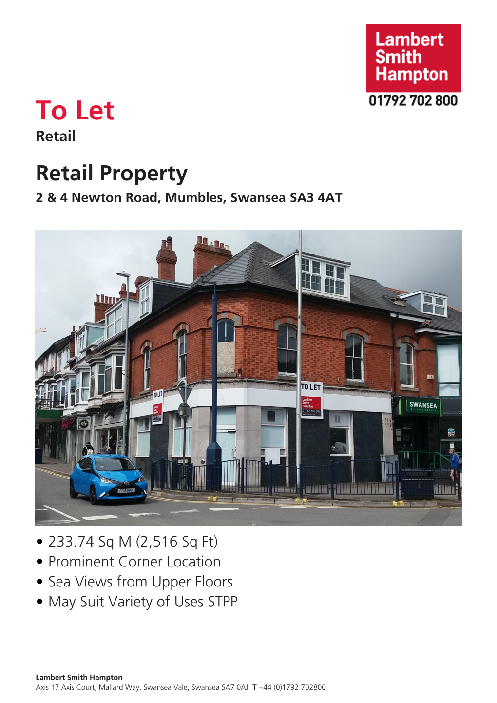 To Let,2 & 4 Newton Road, Mumbles, Swansea SA3