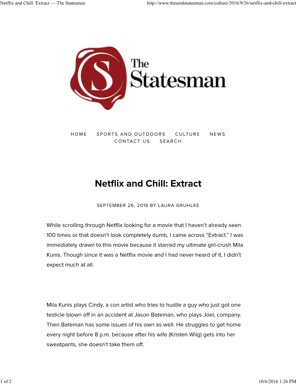 Netflix and Chill: Extract (2016-09-26)