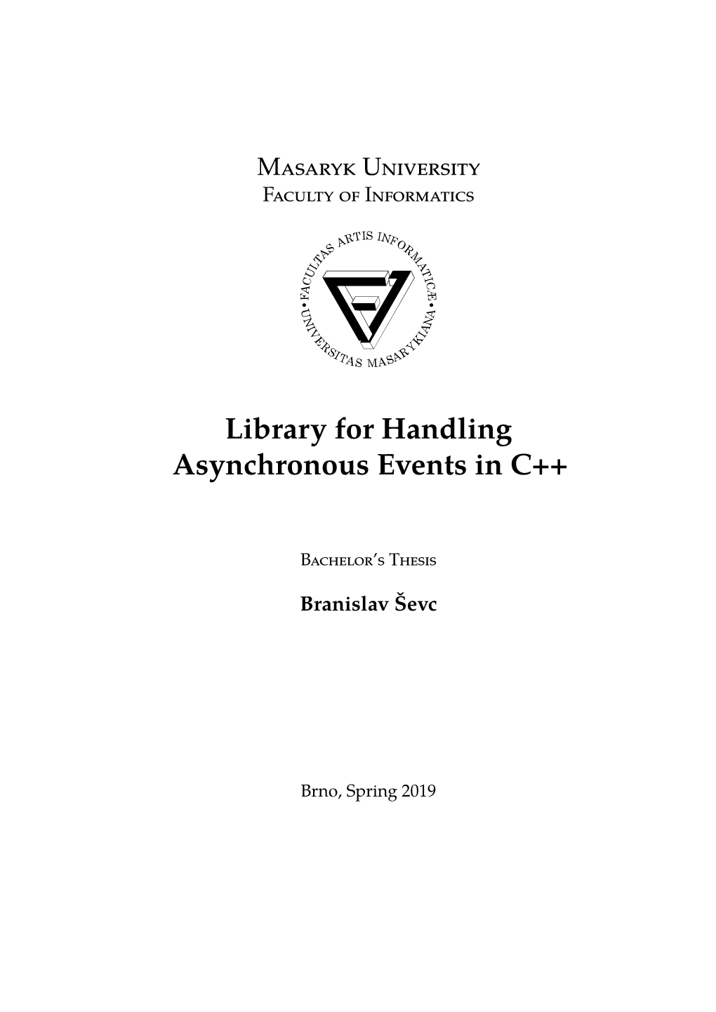 Library for Handling Asynchronous Events in C++