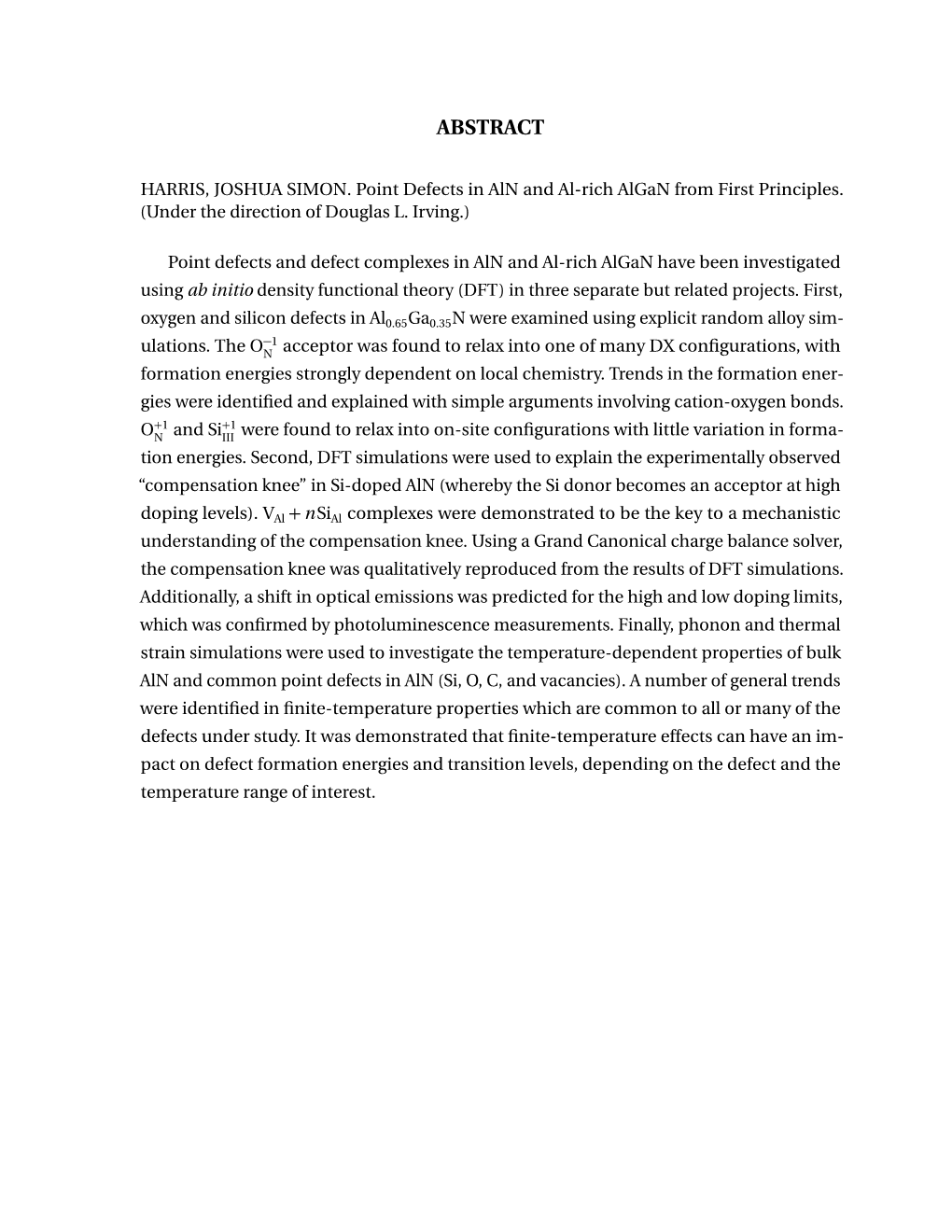 Point Defects in Aln and Al-Rich Algan from First Principles