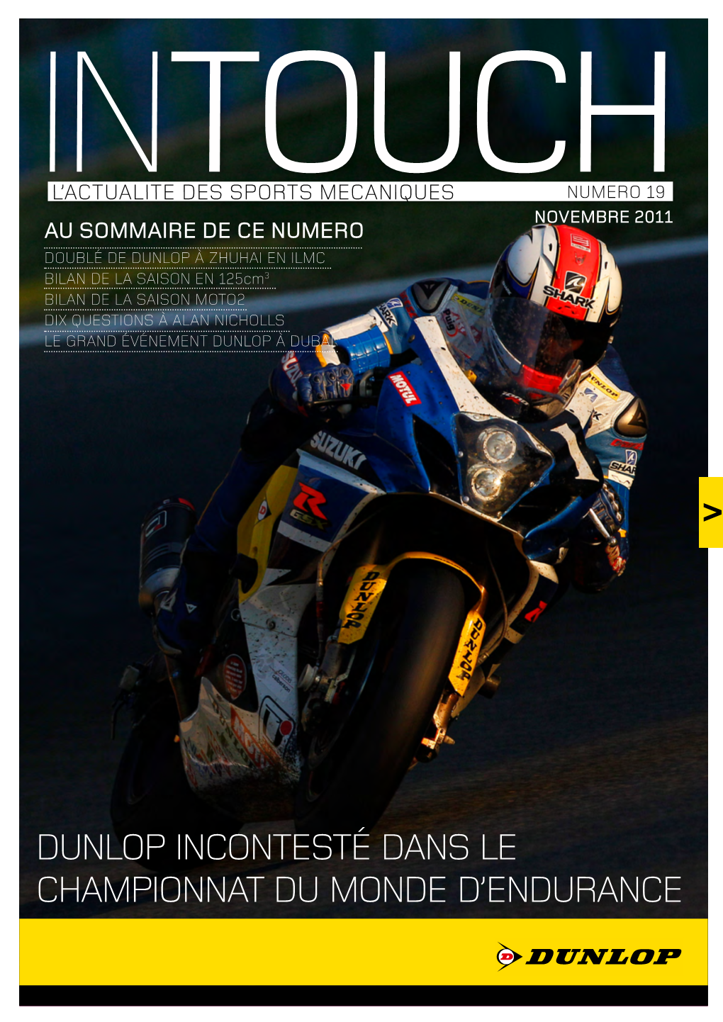 DUNLOP Incontesté DANS LE Championnat DU MONDE D'endurance