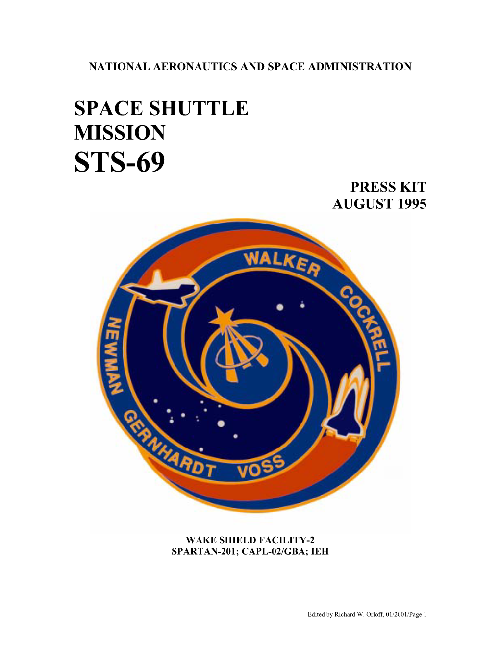 Sts-69 Press Kit August 1995