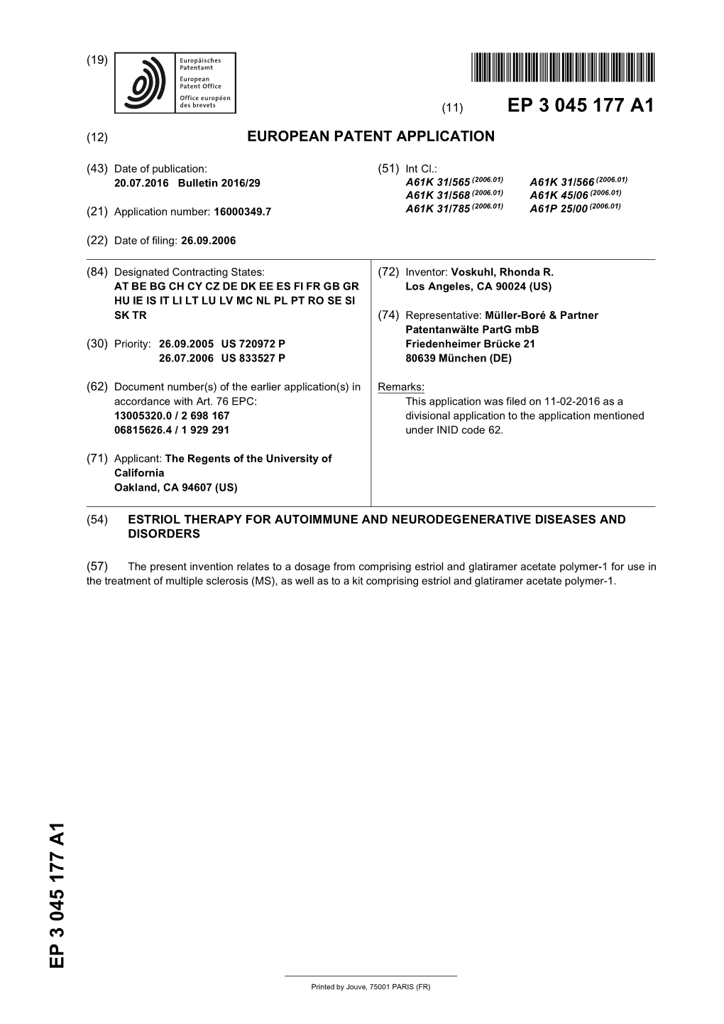 Estriol Therapy for Autoimmune and Neurodegenerative Diseases and Disorders