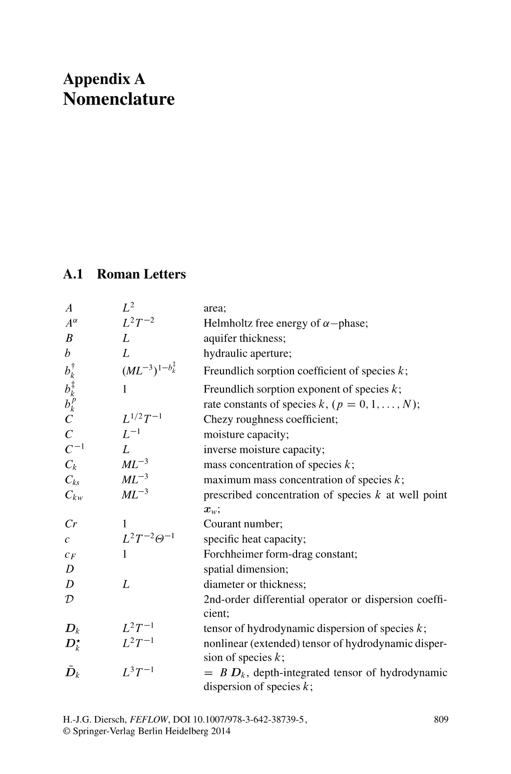 Nomenclature