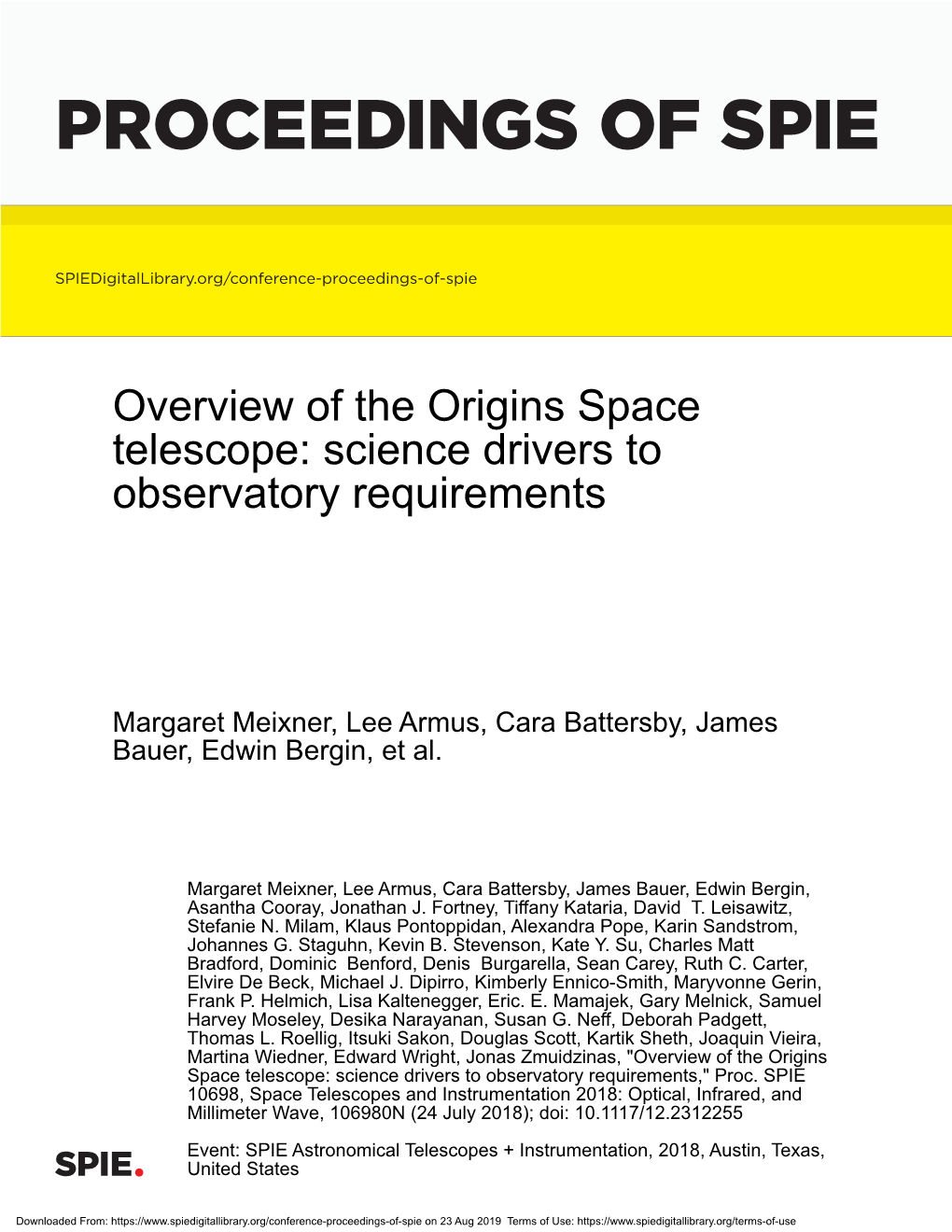 Proceedings of Spie