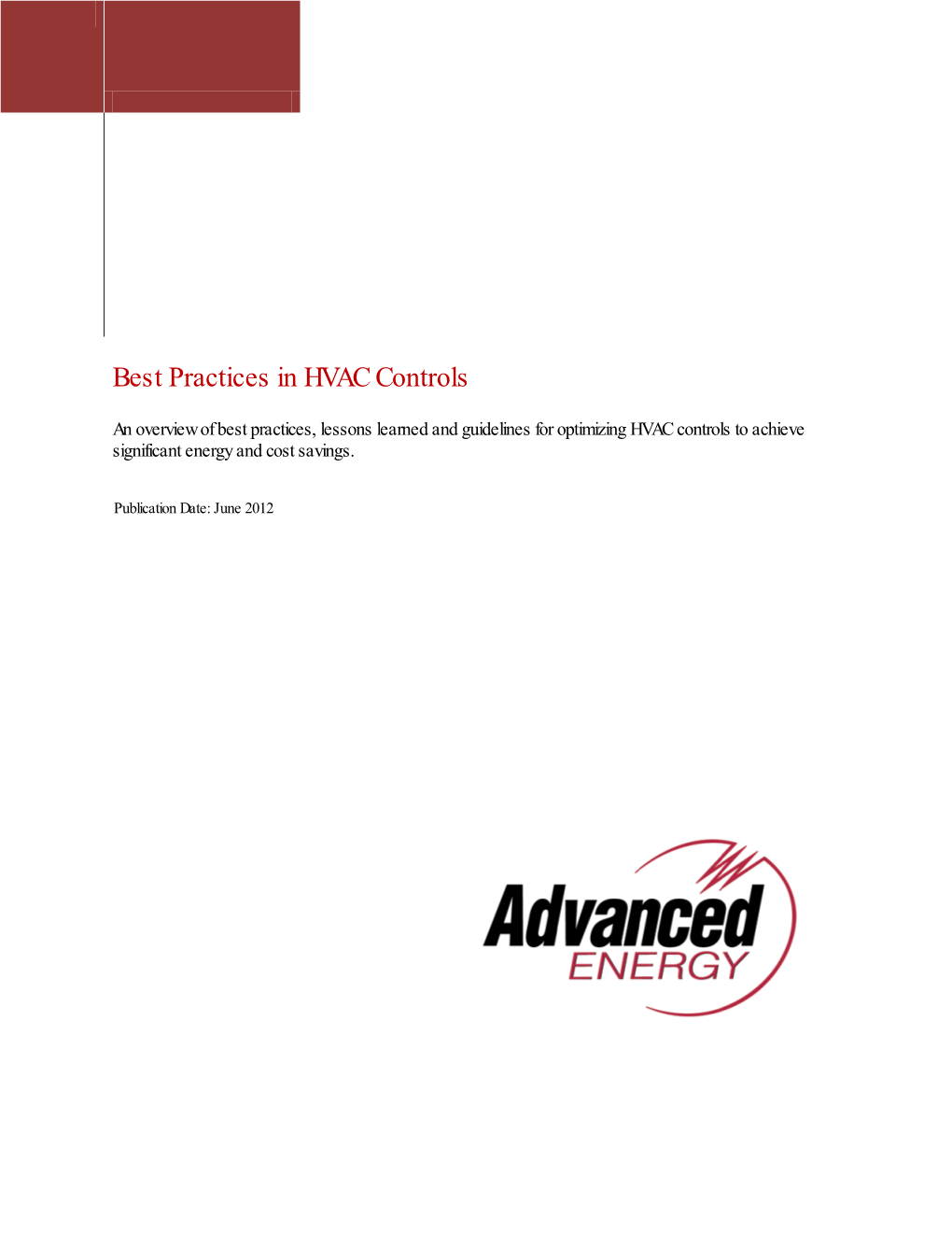 Best Practices in HVAC Controls