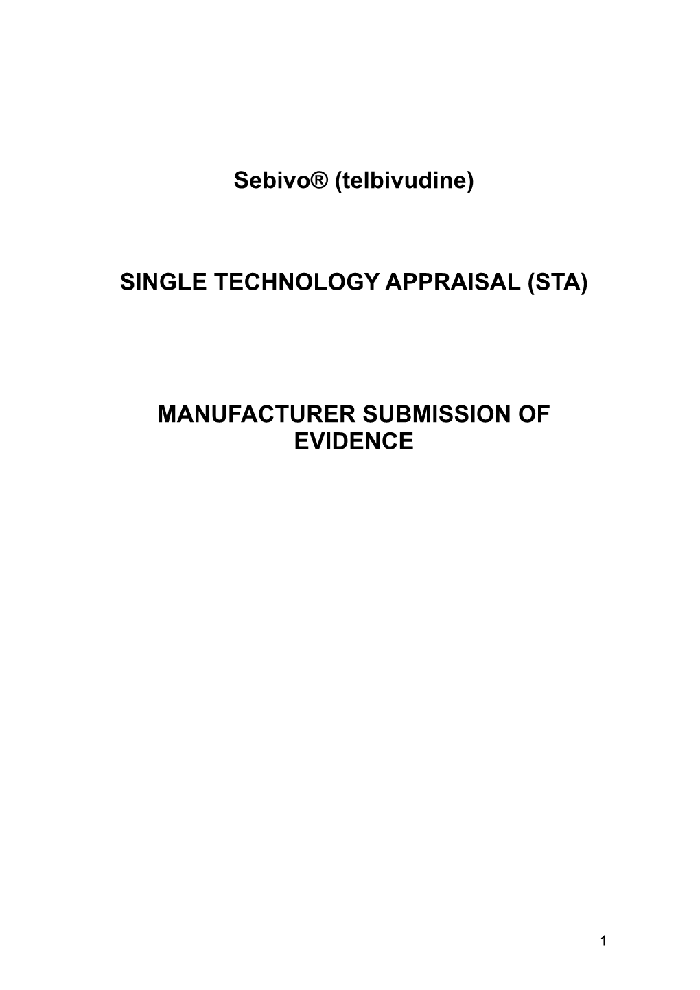 Sebivo® (Telbivudine)