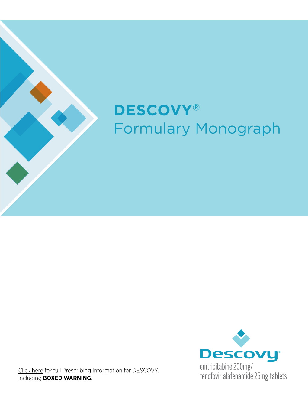 DESCOVY® Formulary Monograph