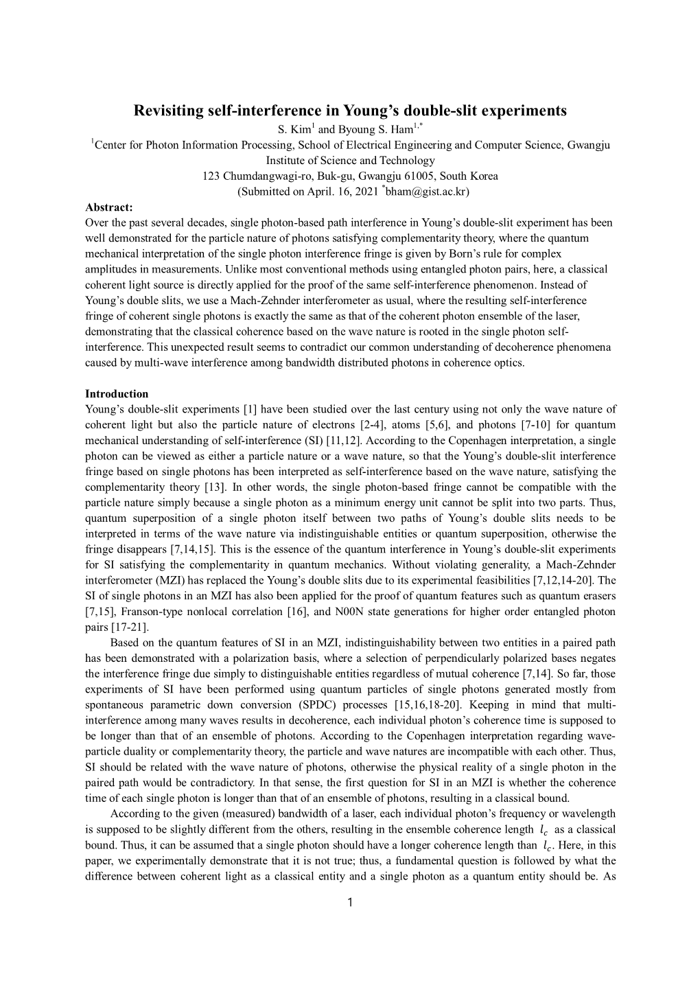 Revisiting Self-Interference in Young's Double-Slit Experiments