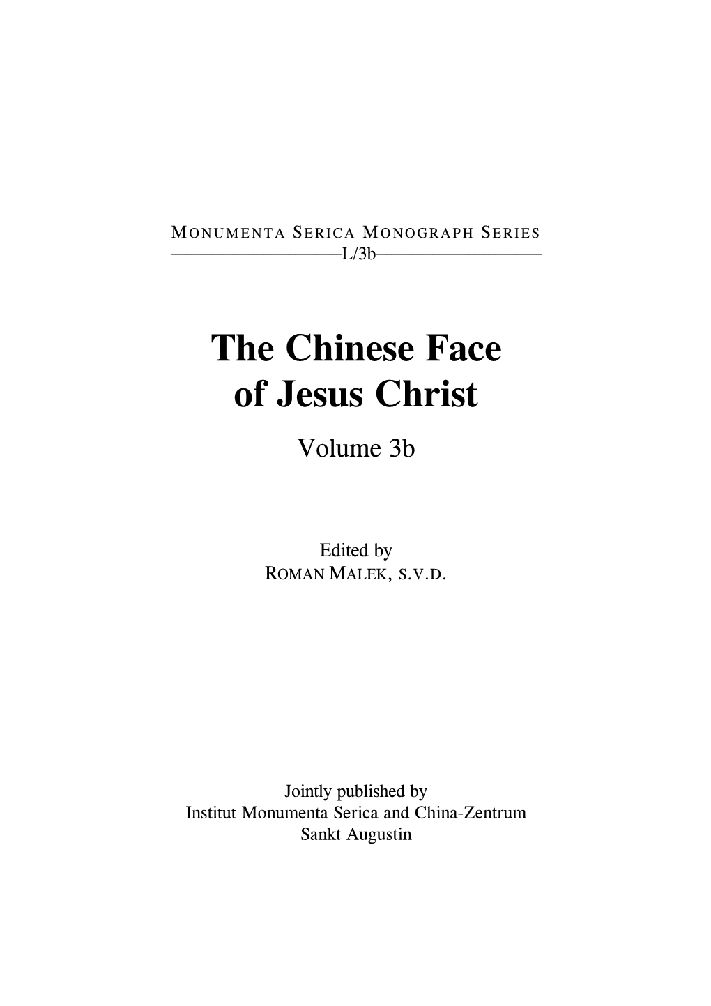 The Chinese Face of Jesus Christ