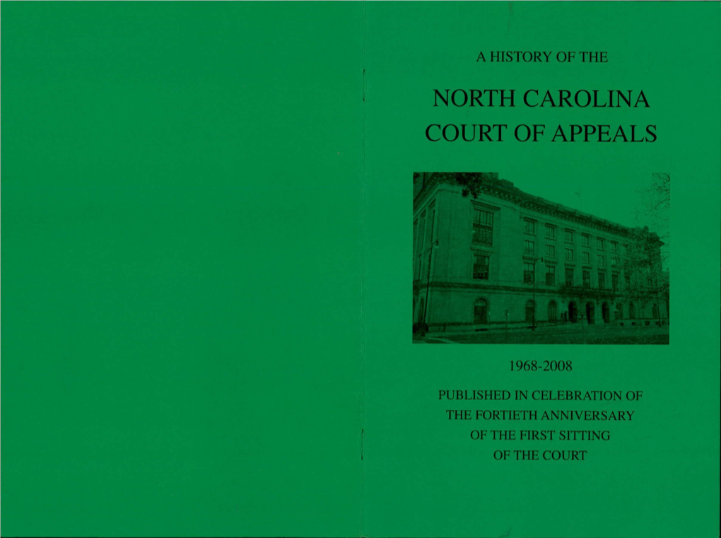 Court of Appeals History Booklet – 1968-2008