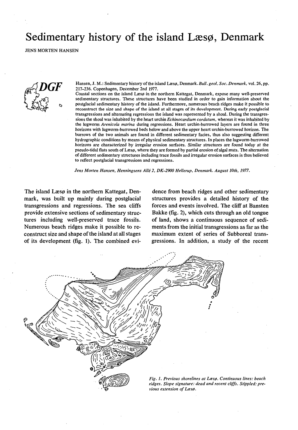 Bulletin of the Geological Society of Denmark, Vol.26/03-04, Pp. 217-236