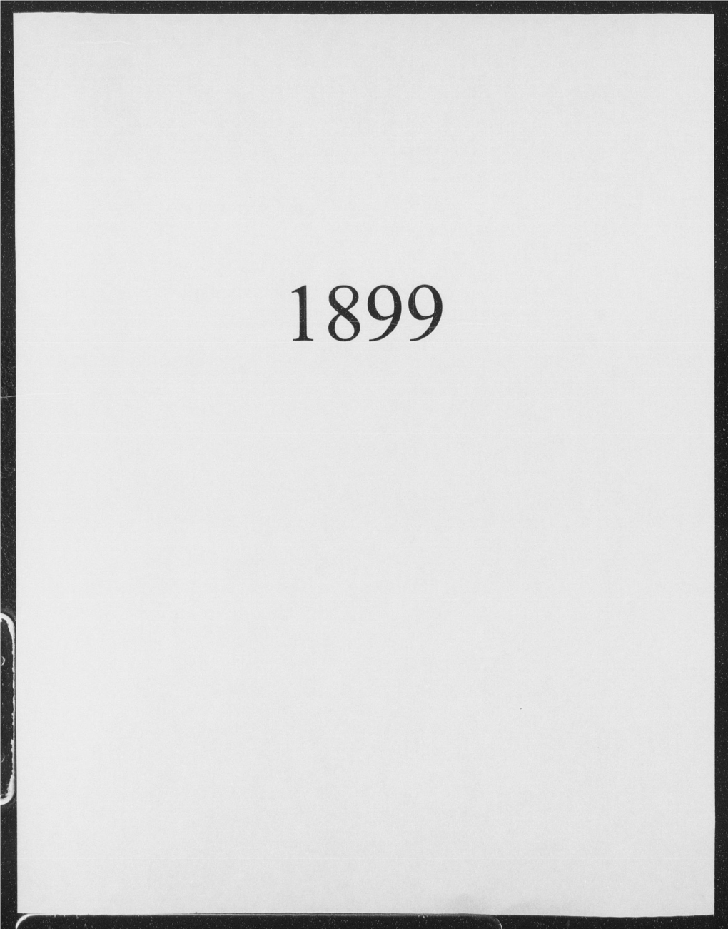 1899 Annual Reports