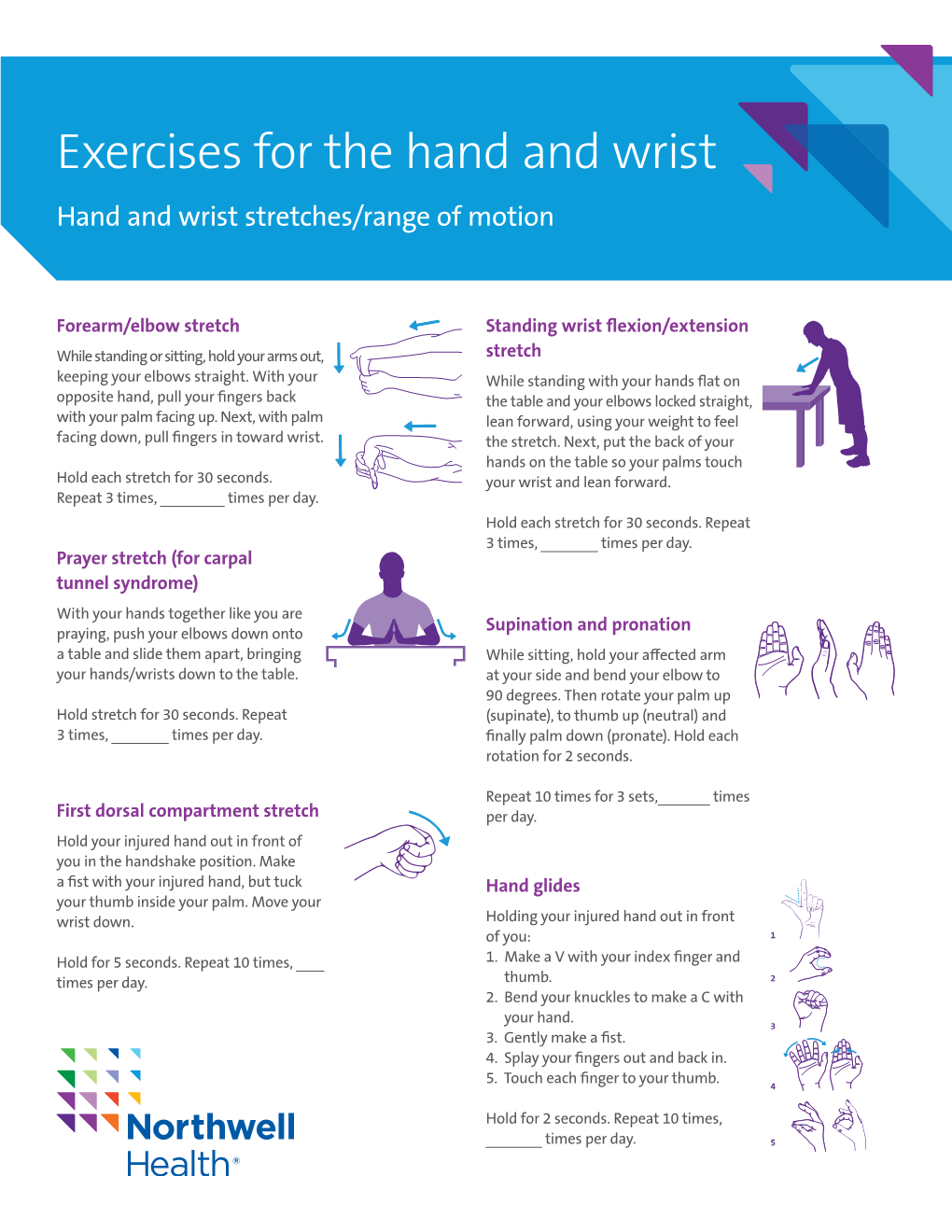 Hand and Wrist Stretches/Range of Motion