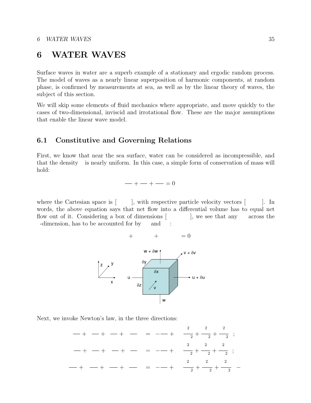 6 Water Waves 35 6 Water Waves