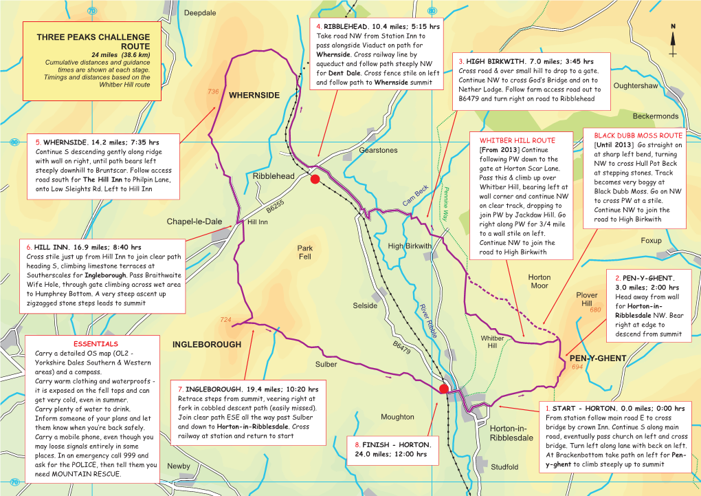 Horton-In- Ribblesdale PEN-Y-GHENT Ribblehead