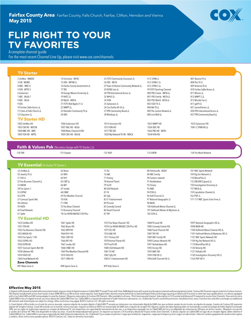 Channel Lineup