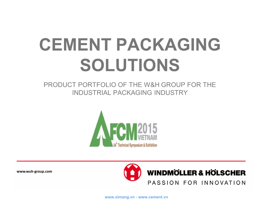 Cement Packaging Solutions