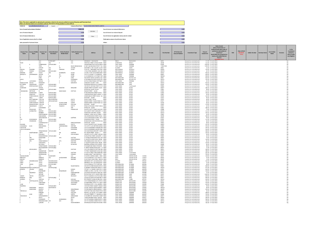 IEPF-1 for 2009-2010