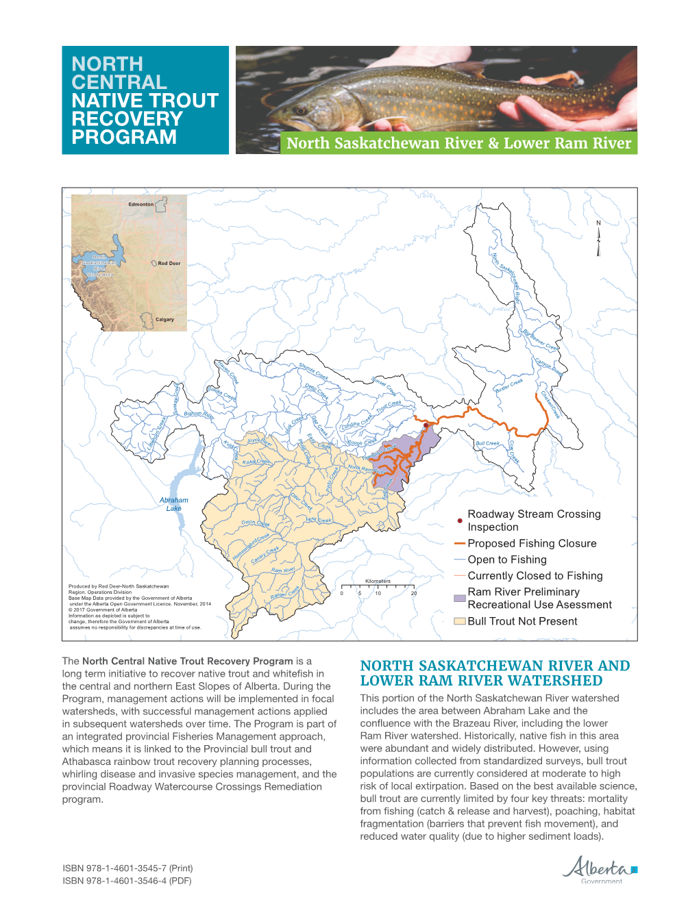 North Central Native Trout Recovery Program : North Saskatchewan