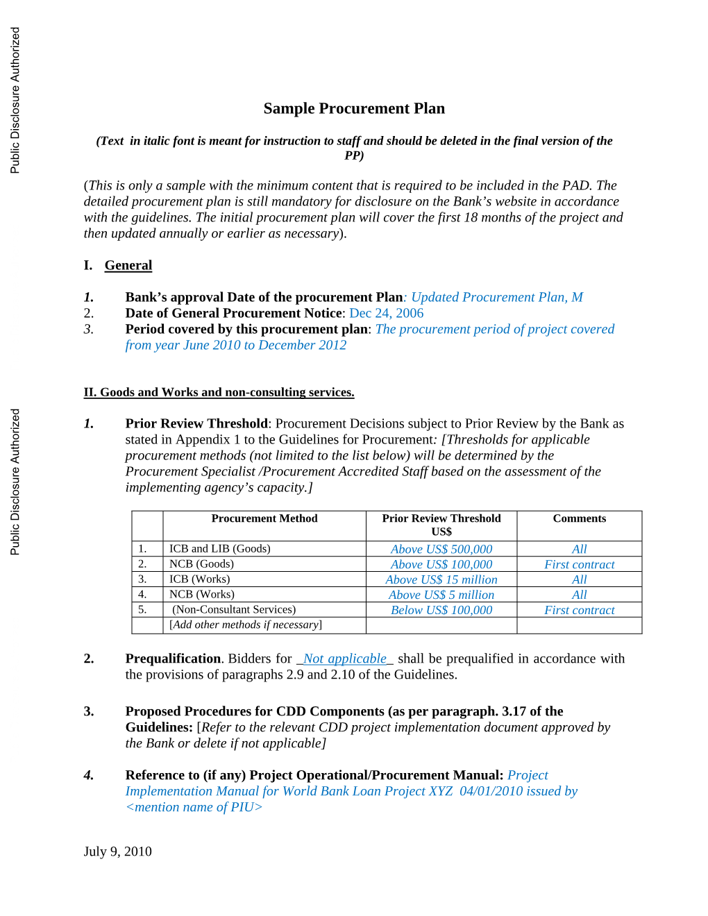 World Bank Document