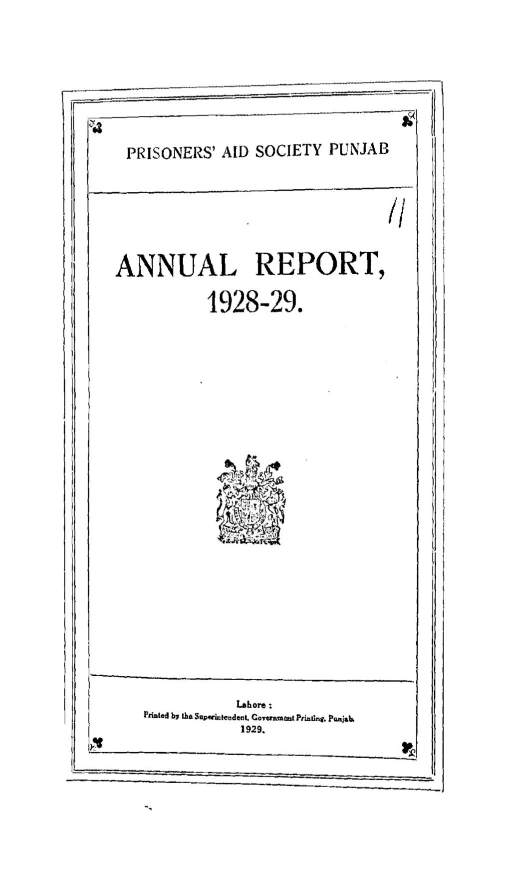 Annual Report, 1928-29
