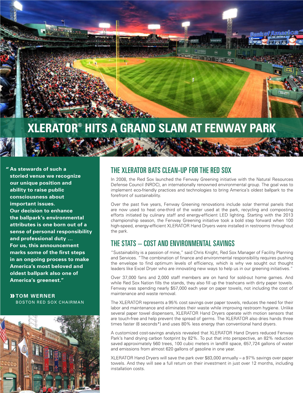 Xlerator® Hits a Grand Slam at Fenway Park