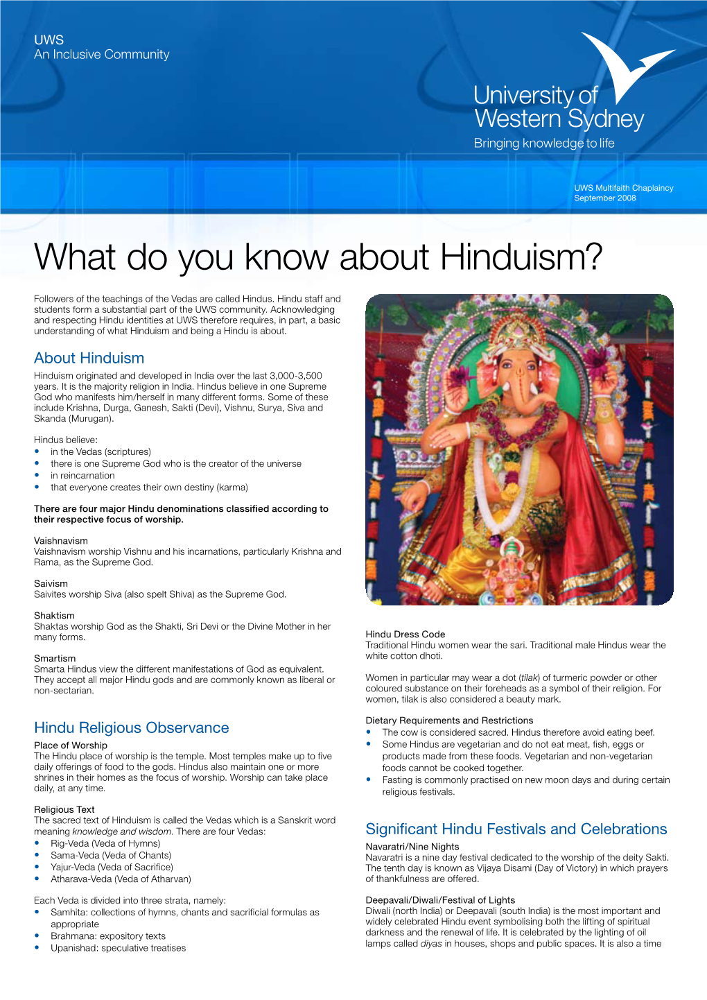 What Do You Know About Hinduism?