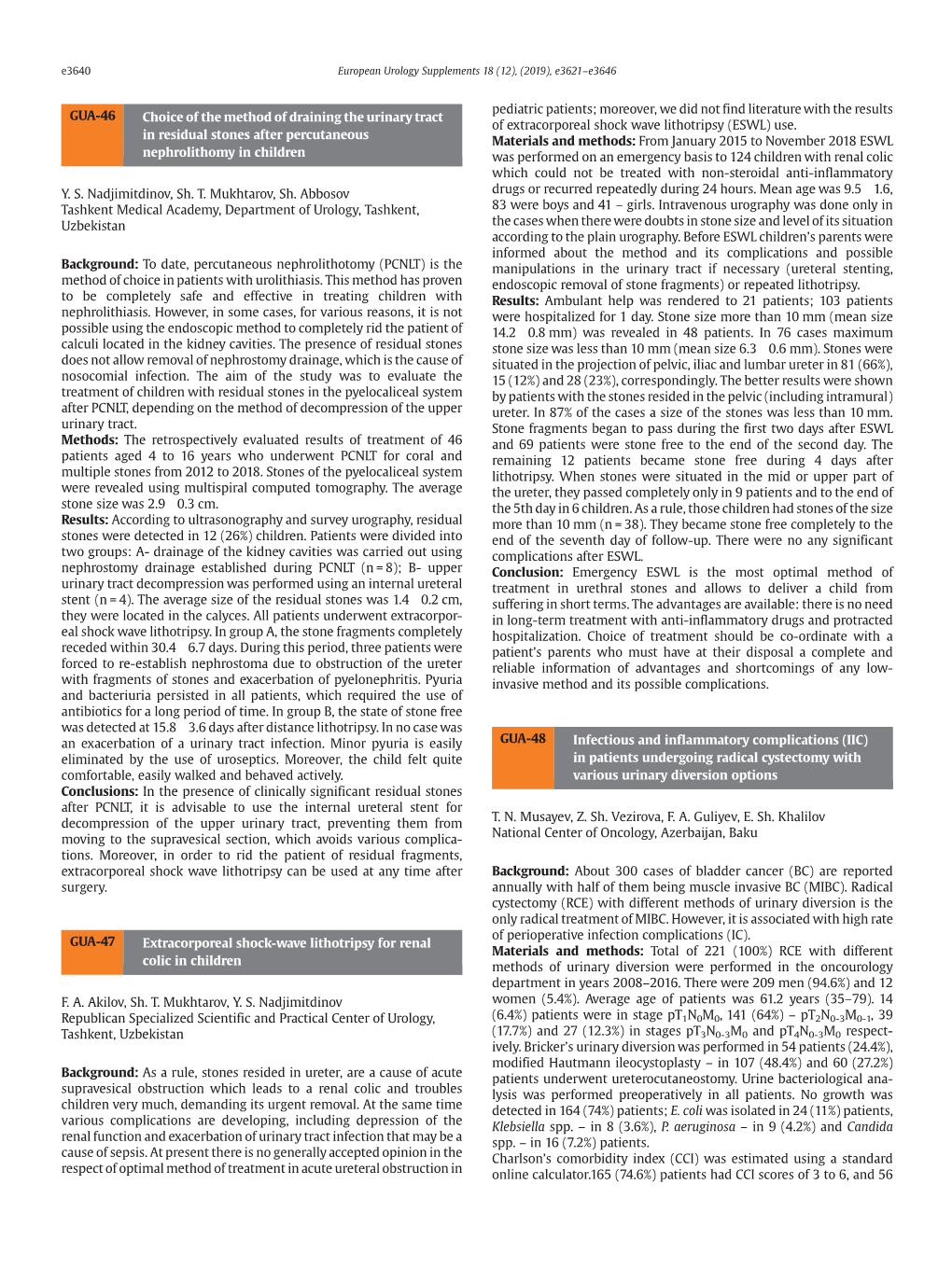 Infectious and Inflammatory Complications (IIC) in Patients