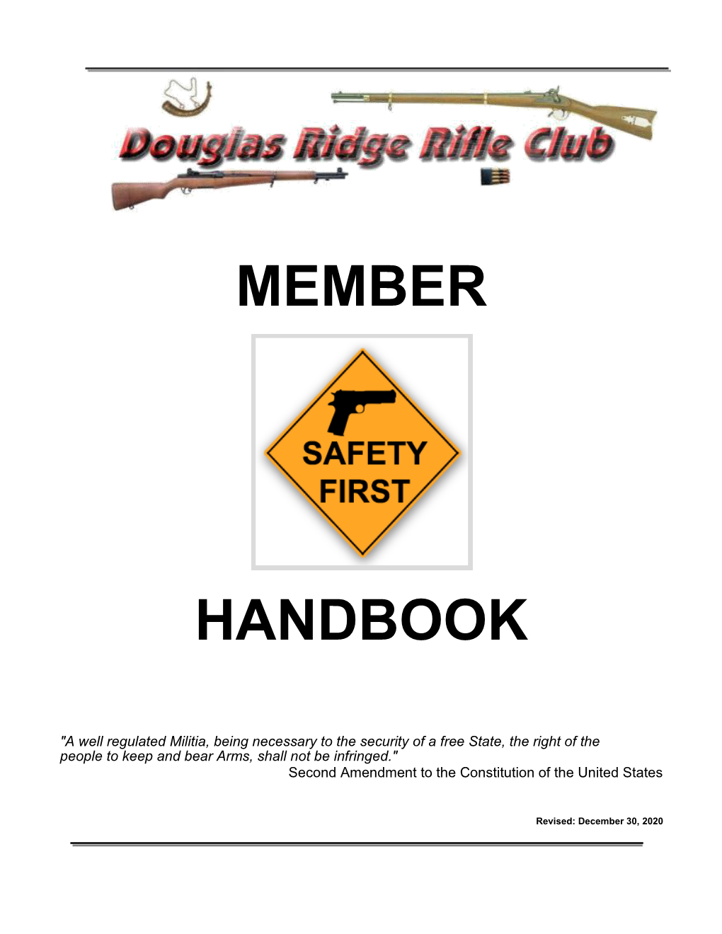 Member Handbook Page 1 Revised: December 30, 2020