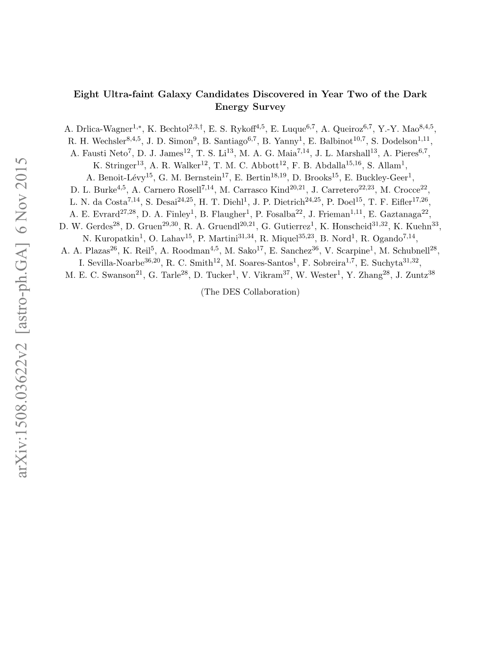 Arxiv:1508.03622V2 [Astro-Ph.GA] 6 Nov 2015 – 2 –