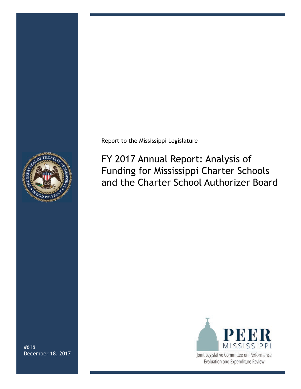 Analysis of Funding for Mississippi Charter Schools and the Charter School Authorizer Board