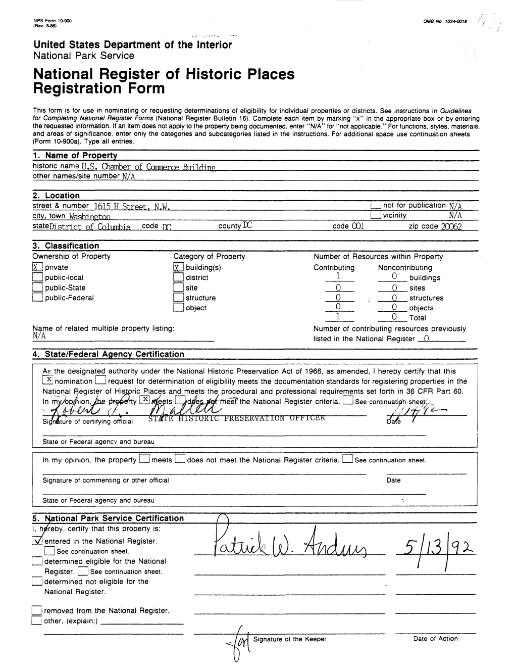 National Register of Historic Places Registration Form