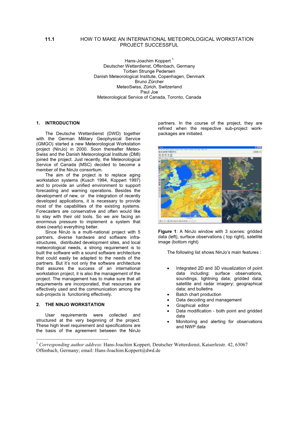 11.1 How to Make an International Meteorological Workstation Project Successful