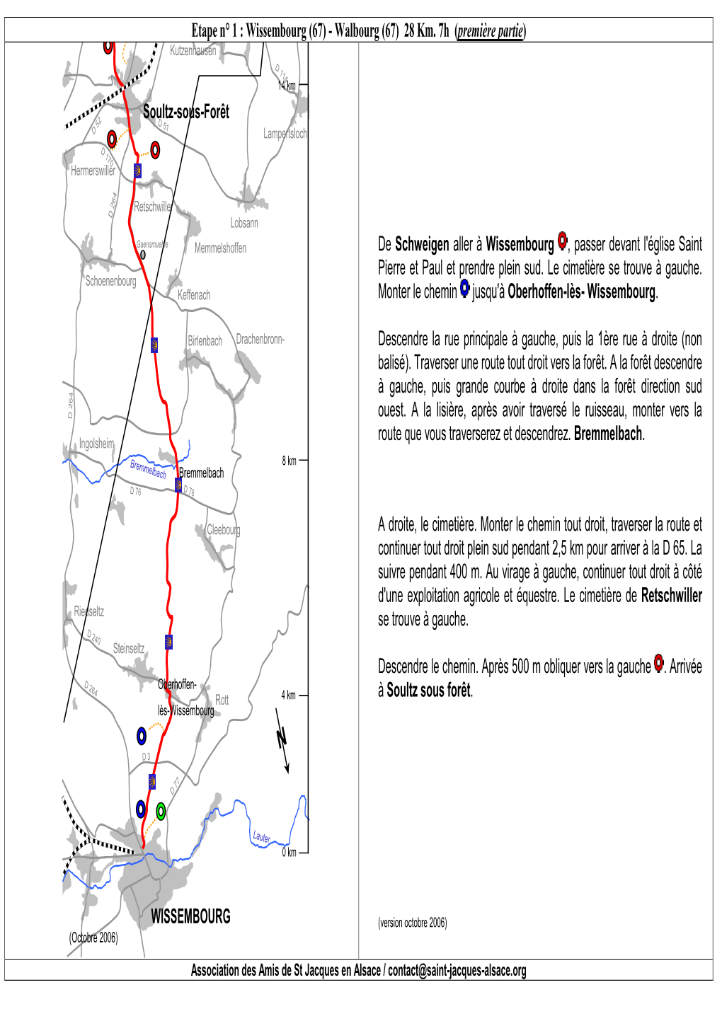 Wissembourg (67) - Walbourg (67) 28 Km