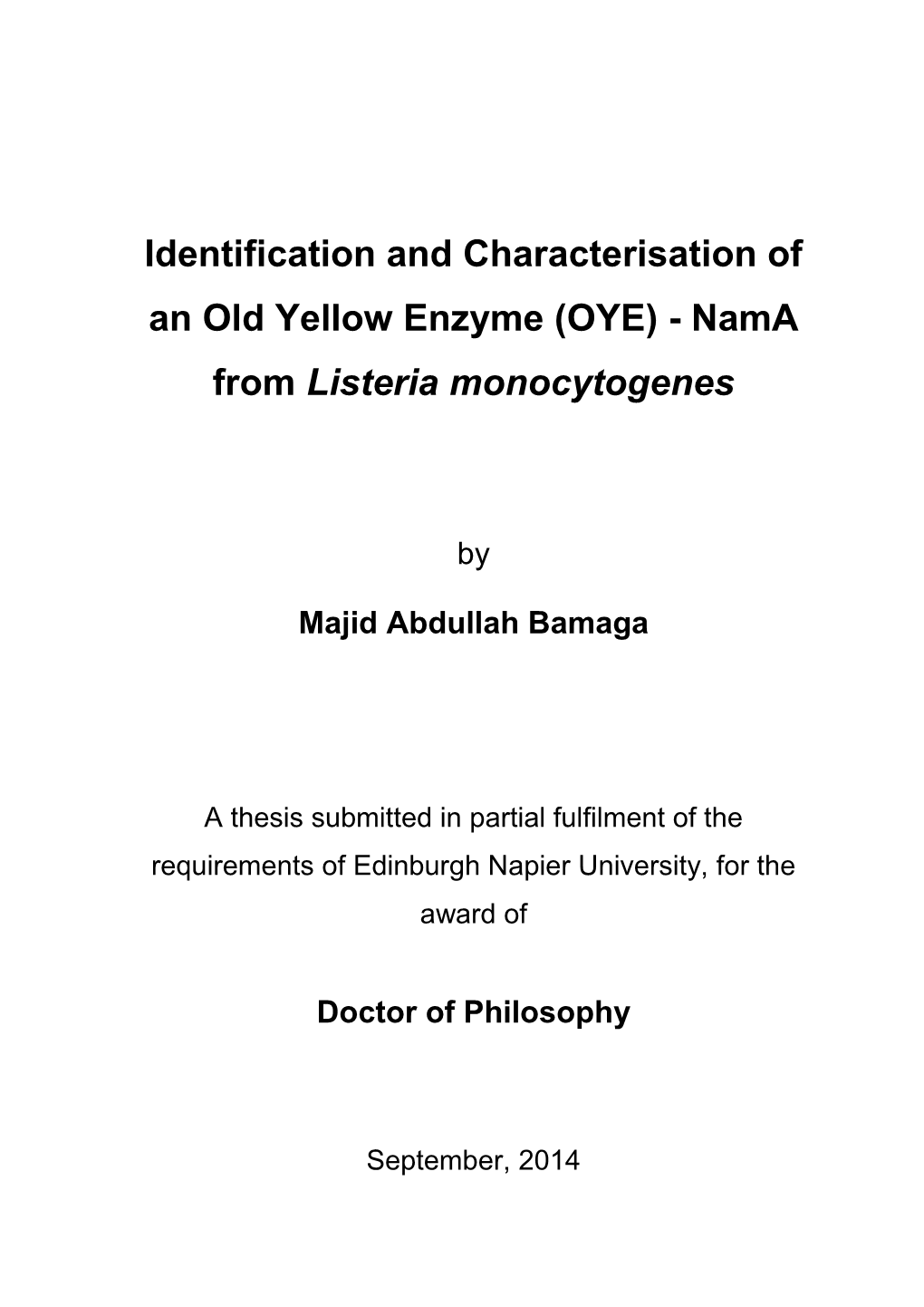 Nama from Listeria Monocytogenes