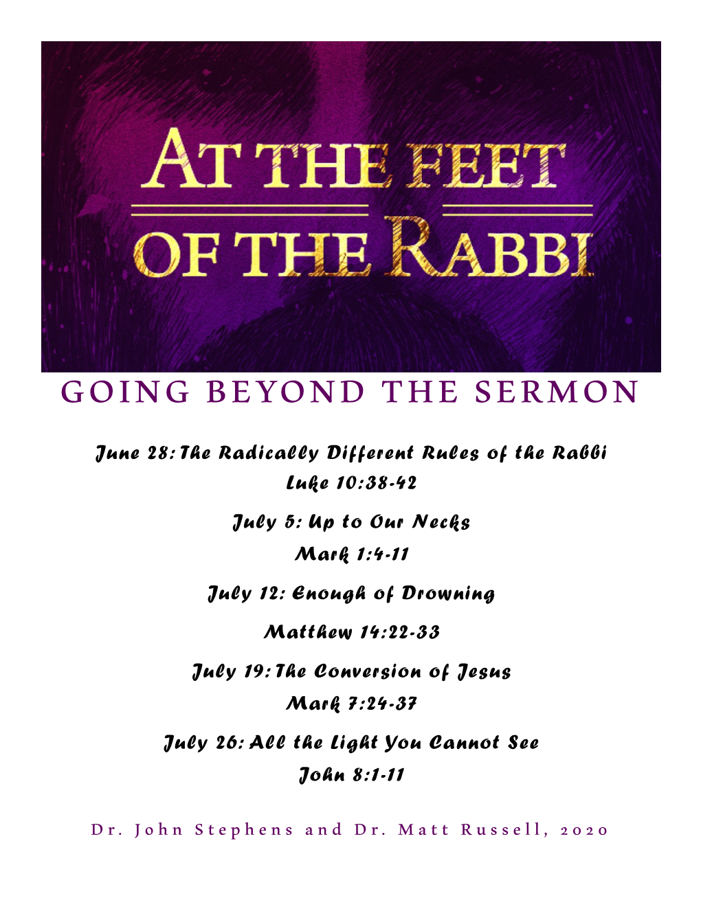 Going Beyond the Sermon