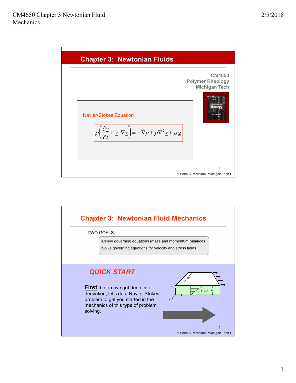 Chapter 3 Newtonian Fluids