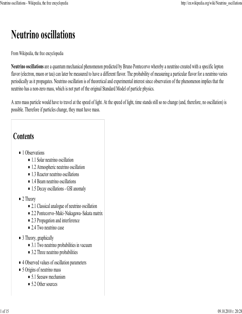 Neutrino Oscillations � Wikipedia, the Free Encyclopedia