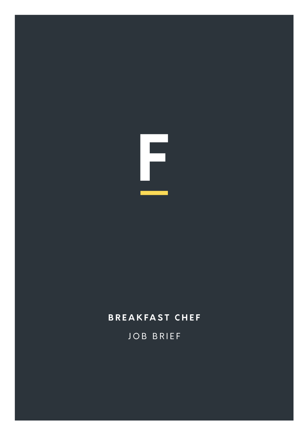 Breakfast Chef Job Brief