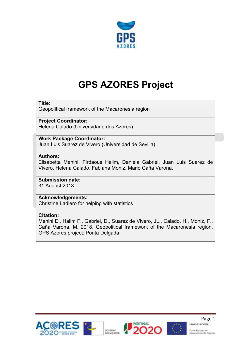 GPS AZORES Project