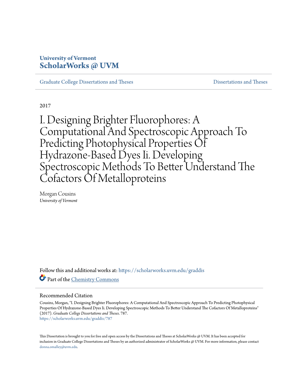 I. Designing Brighter Fluorophores: a Computational and Spectroscopic Approach to Predicting Photophysical Properties of Hydrazone-Based Dyes Ii