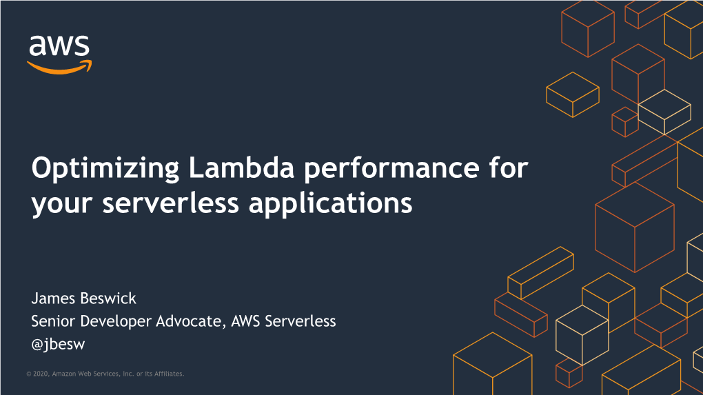 Optimizing Lambda Performance for Your Serverless Applications