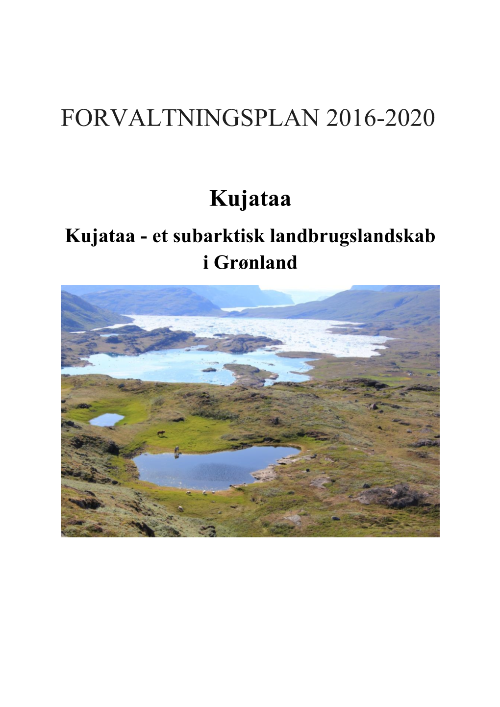 Forvaltningsplan 2016-2020