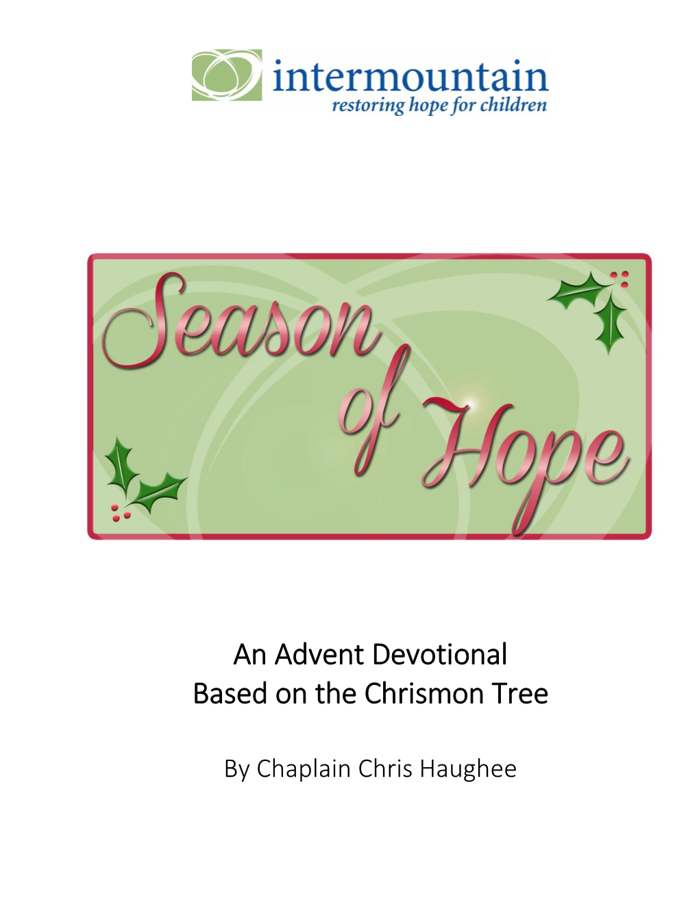 An Advent Devotional Based on the Chrismon Tree