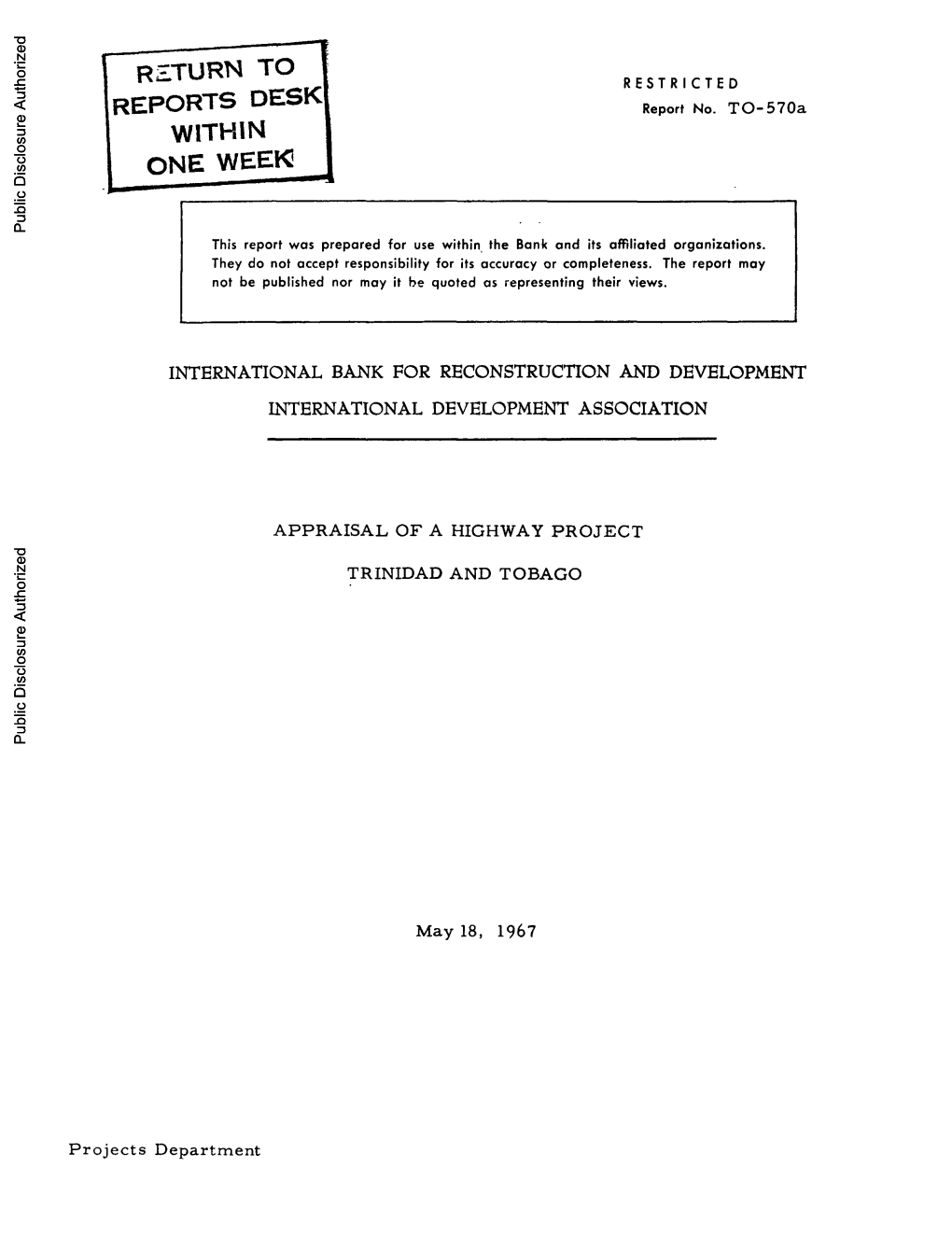 World Bank Document