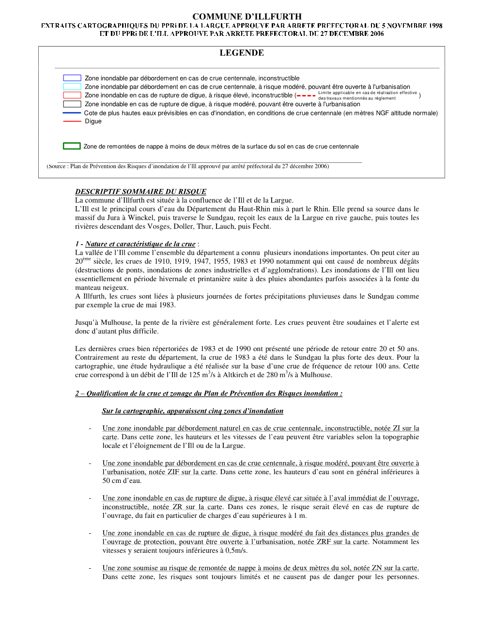 E¡TRAITS CARTOGRAPHI#UES DU Ppri DE LA LARGUE APPROUVE