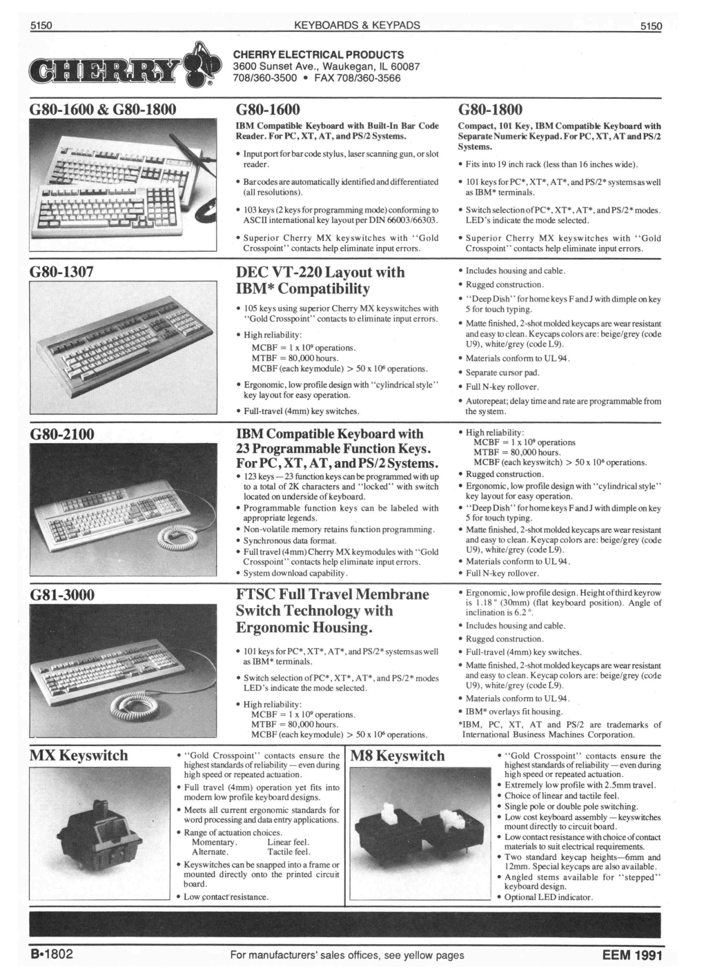 220 Layout with IBM* Compatibility FTSC Full Tr