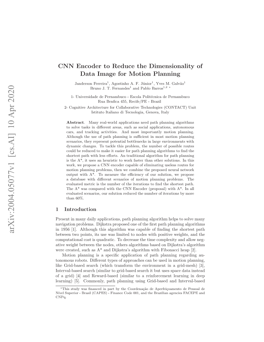 CNN Encoder to Reduce the Dimensionality of Data Image For